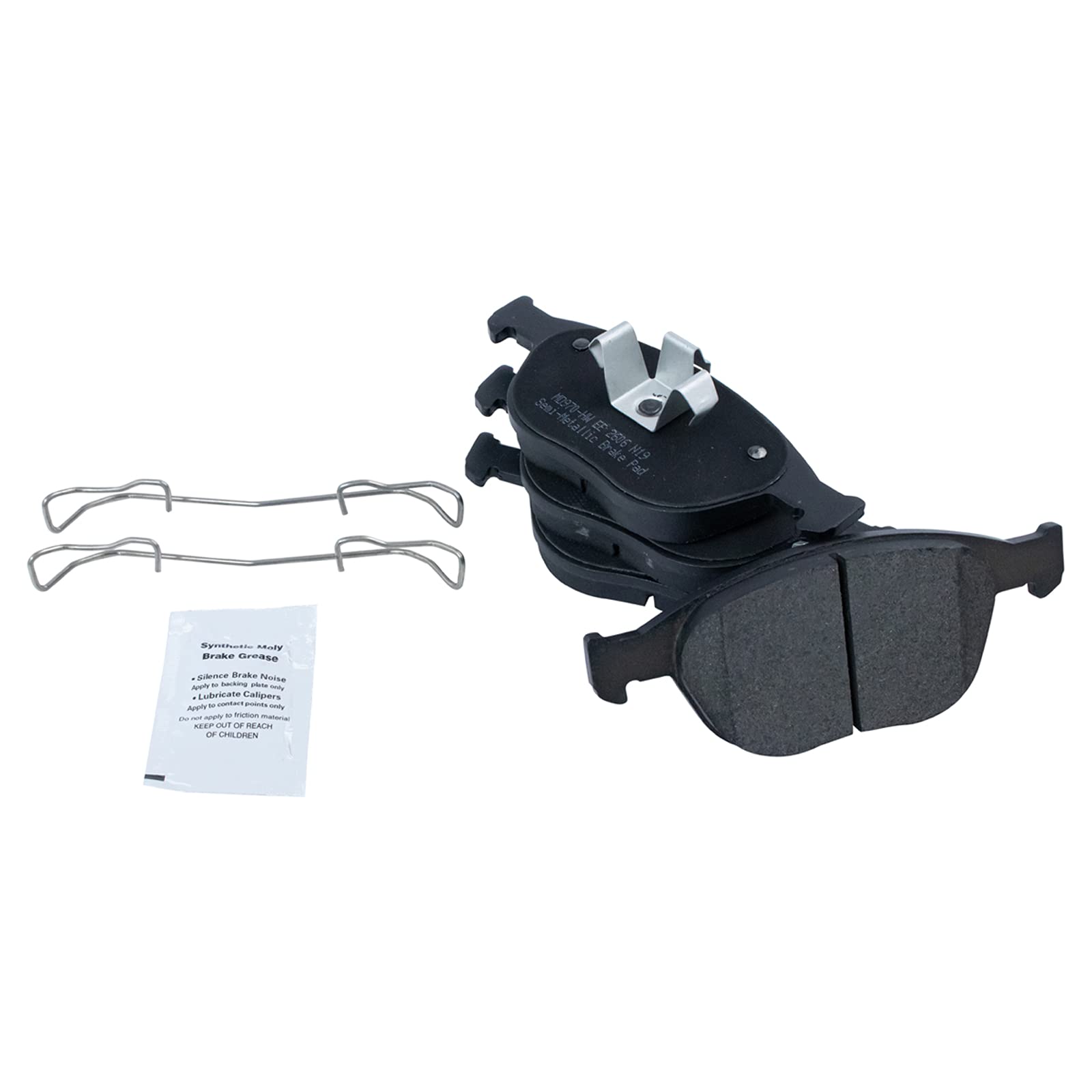 Trq Front Brake Pad & Rotor Kit Brake Pads Brake Rotor Semi-Metallic Premium G-Coated Compatible With 2010-2013 Ford Transit Con