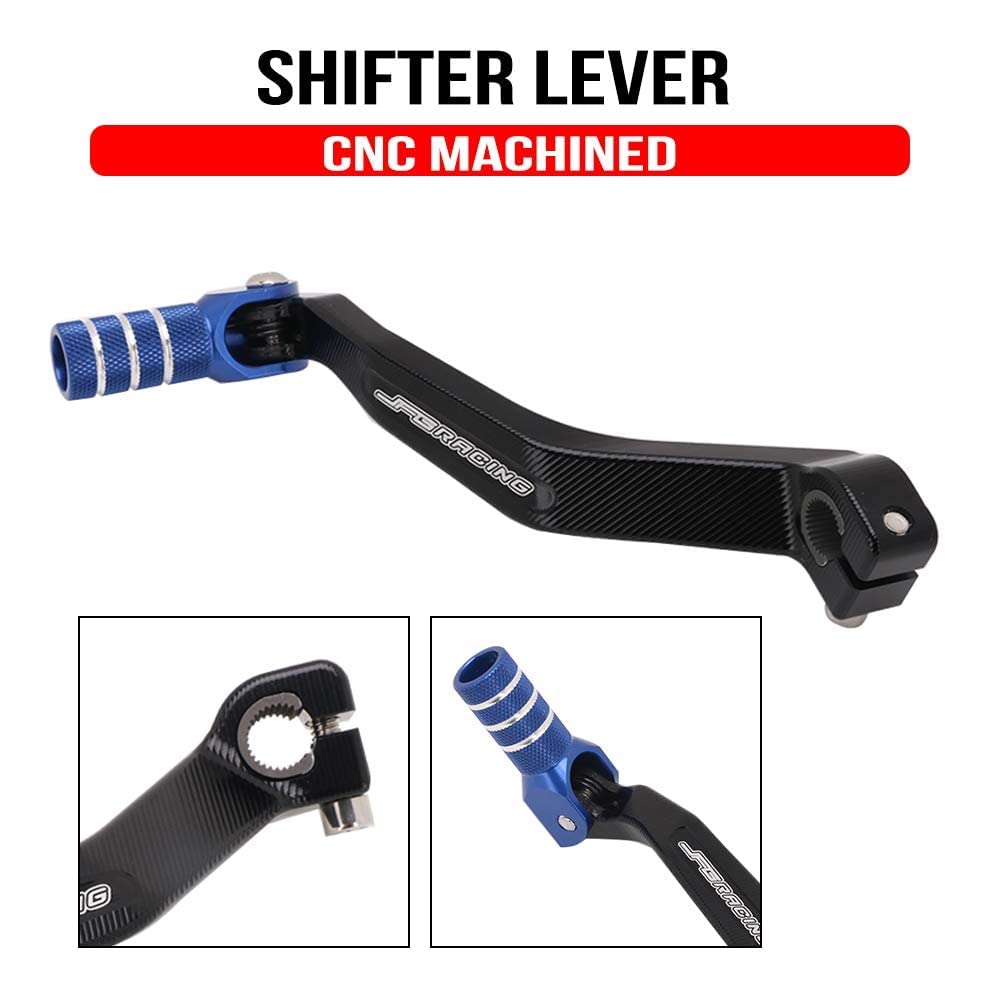 Anxin Motorcycle Gear Shifter Shift Lever Folding Tip Cnc For Yz125 Yz250 05-23 Yz65 18-24 Yz85 02-24 Yz125X 17-23 Yz250X 16-23 Yz125G Yz250G 16 Ttr 230 25-09 Hawk 250 Dirt Pit Bike Blue