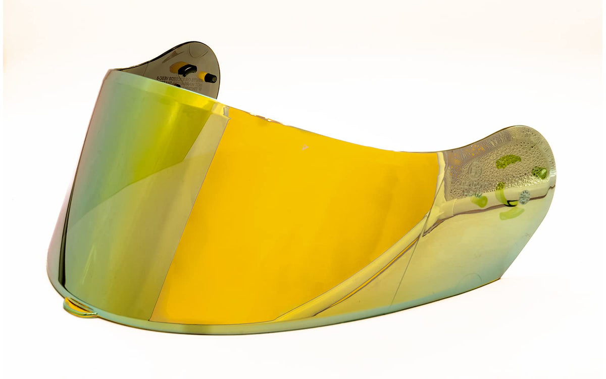 Typhoon Th158 Adult Modular Helmet Face Shield - Gold Mirrored & Tinted