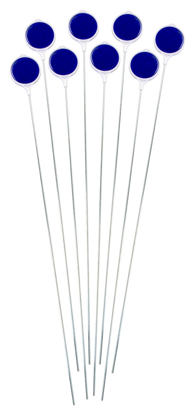 Blazer International 376Bdm-8 Blue 36-Inch Metal Post Driveway Marker, 8 Pack