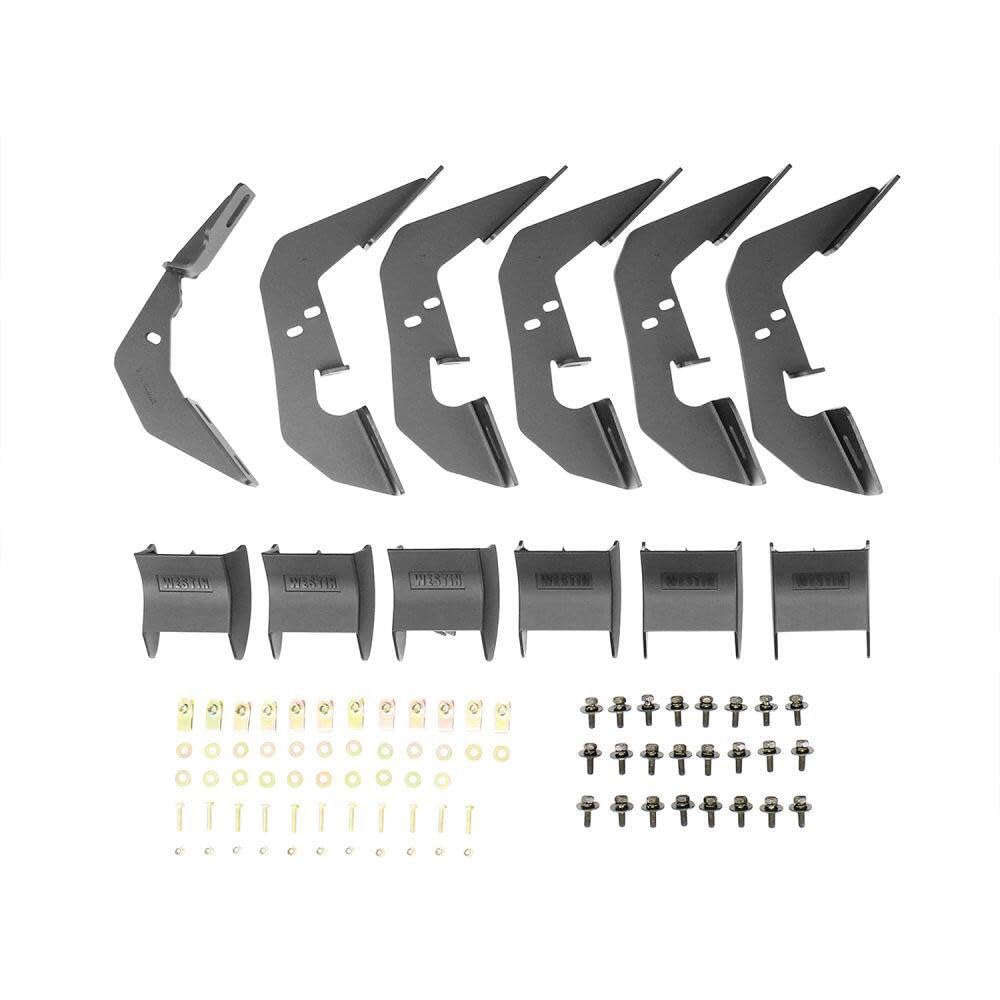 Westin 28-71035 R7 Nerf Bars Fits 2007-2018 Silverado Sierra 1500 2007-2019 Silverado Sierra 2500 3500 Crew Cab (Exc 2007 Classic) Black Pair