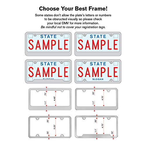 Jeep License Plate Frame - Blacked Out Metal Engraved