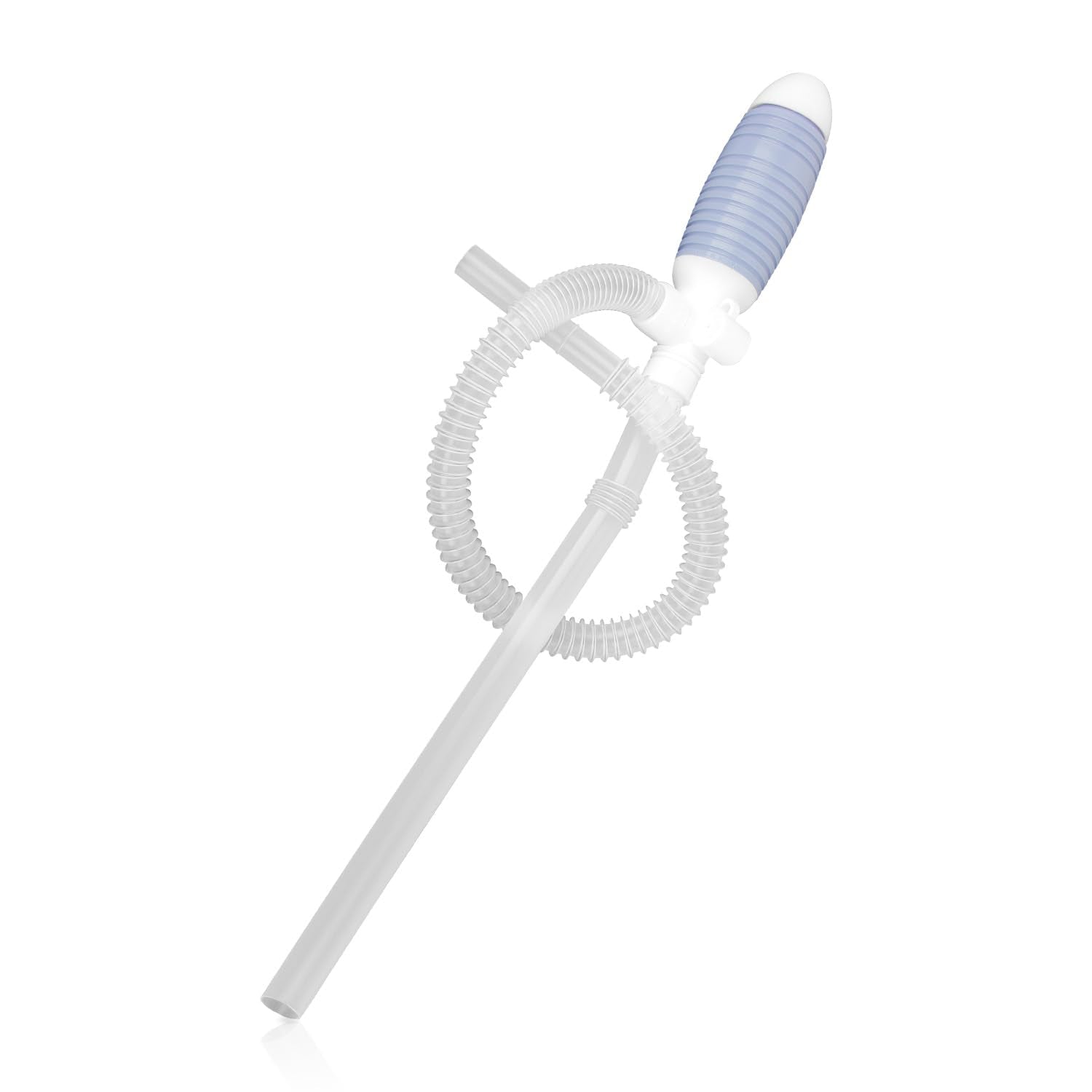 TERA PUMP TRDP15 Heavy Duty Manual Fuel Transfer Pump Siphon, Fast Flow 3.2 GPM, Flexible Suction Tube, Hand Siphon Pump for Gasoline, Diesel, Light Oils, Kerosene, Non-Potable Water, and More