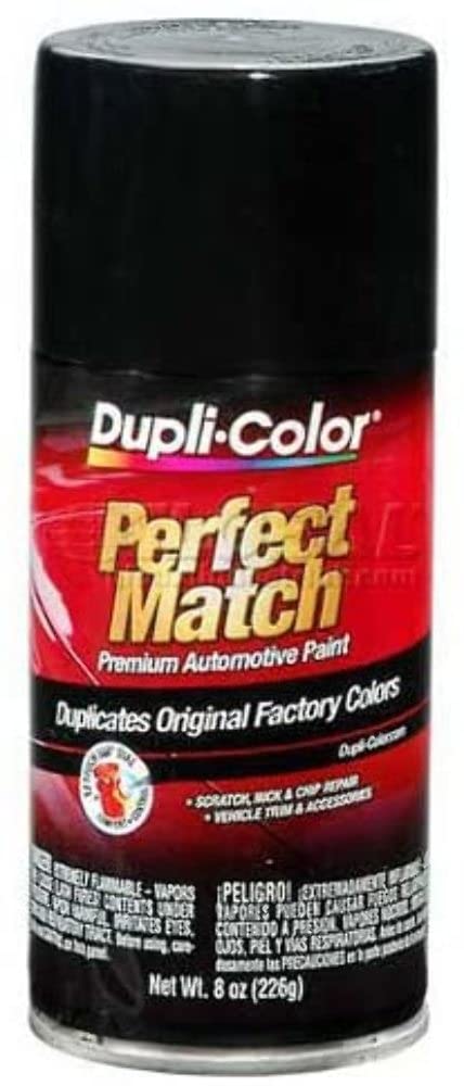 Dupli-Color Ebun01007-6 Pk Perfect Match Automotive Spray Paint - Universal Gloss Black - 8 Oz. Aerosol Can (6-Pack)