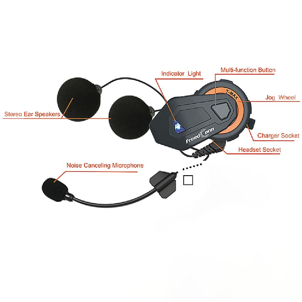 1Storm Adult Motocross Helmet Off Road Mx Bmx Atv Dirt Bike Mechanic + Motorcycle Bluetooth Headset: Skull Yellow