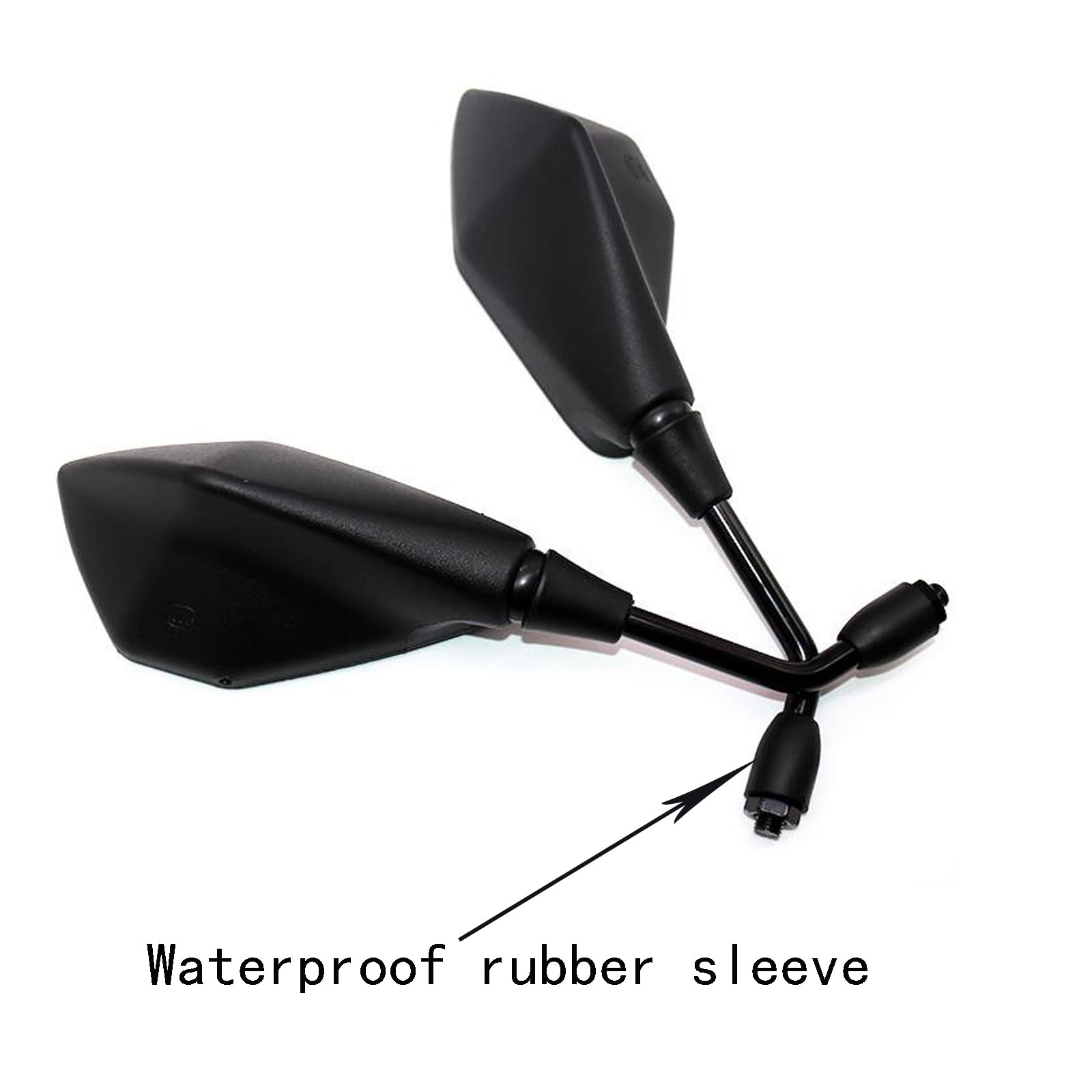 MAMIKO Universal Motorcycle Rear View Mirrors for 7/8 '' Handlebar Mount Compatible with Motorcycle Scooter Moped Polaris Sports