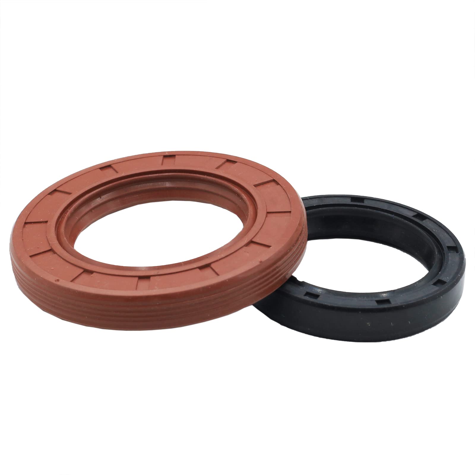 Plentzom Bottom Crank Lower Oil Seal 92049-7028 92049-7010 Compatible With Kawasaki Fh531V Fh541V Fr, Fs, Fx Series 4 Stroke Engine (92049-7028+92049-7010)