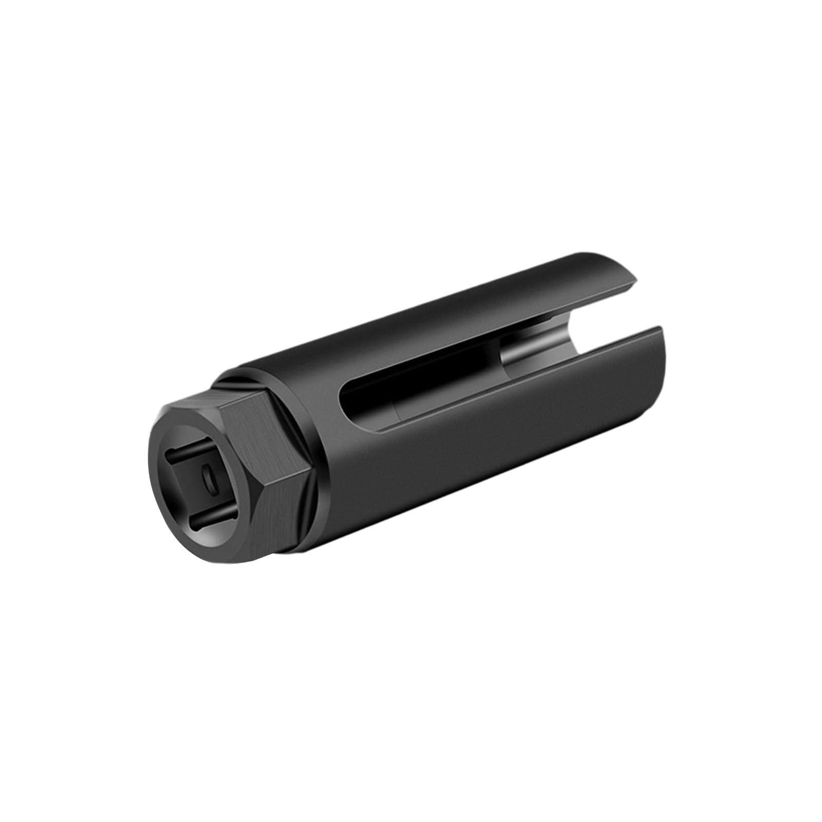 Suvnie Oxygen Sensor Socket with Side Wire Cutout, 1/2 Inch Drive by 7/8 Inch 6-Point O2 Sensor Wrench Removal Tool, Offset Car 