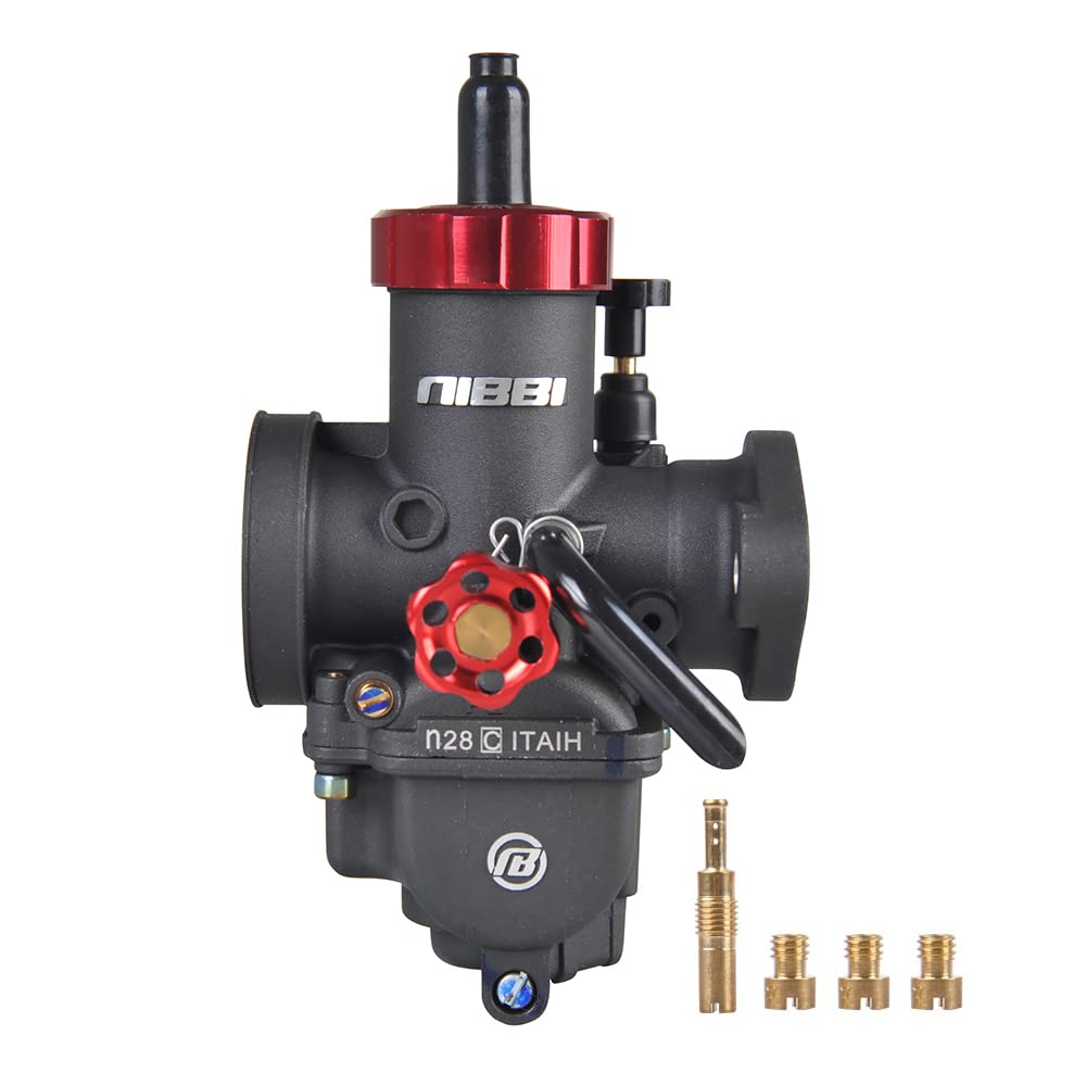 NIBBI Motorcycle Carburetor PE28FL Own Flange 150CC 200CC 250CC Carburetor 28mm With Carburetor Jets Fit Honda Yamaha Suzuki Kaw