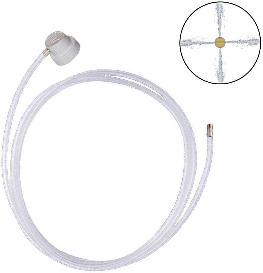 2 Pcs 2Xaerosol Nozzle W/ 19.69In. 360 Degrees Extension Hose For Male Stem Spray Cans Fluid Auto Car Nozzle Film 4.5Mm Extensio