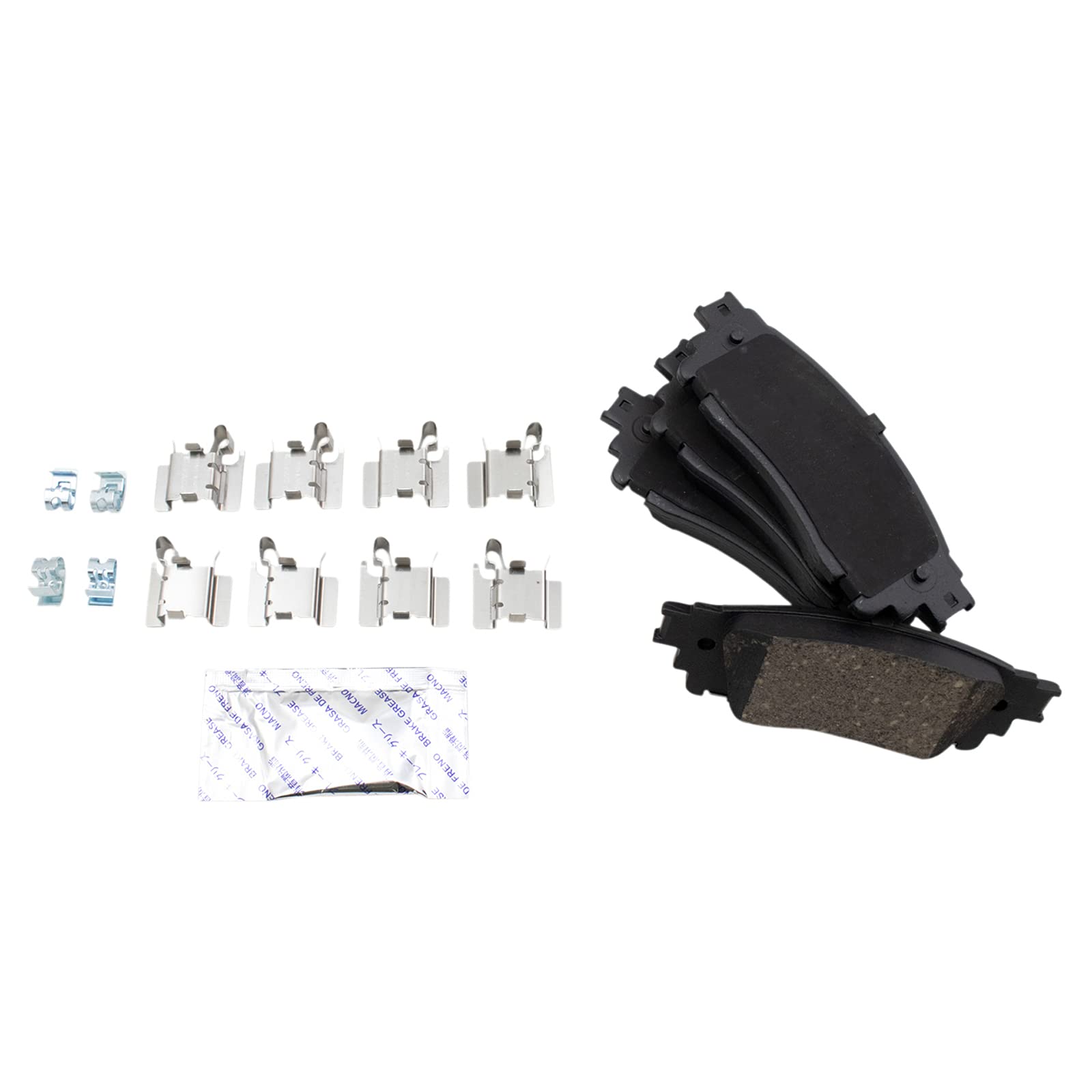 Trq Rear Brake Pad & Rotor Kit Brake Pads Brake Rotor Ceramic Compatible With 2015-2017 Lexus Nx200T 2018-2019 Nx300 2015-2019 N
