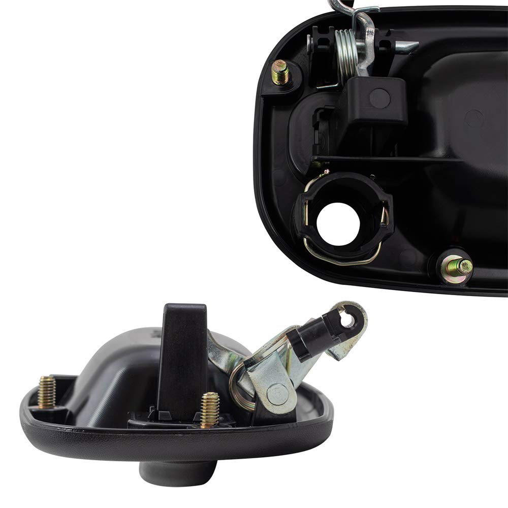 Brock Replacement 4 Piece Set Front and Rear Outside Textured Door Handles compatible with 99-06 Silverado Sierra Pickup Truck 15034985 15034986 15150735 15034986