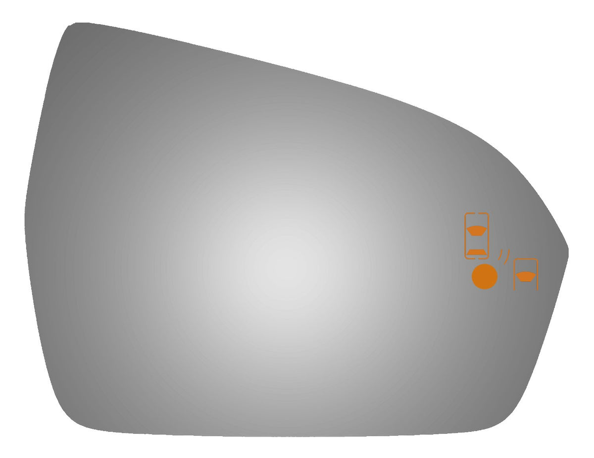Burco 5669B Redi-Cut Right Side Mirror Glass w/Blind Spot for 2015-2016 Lincoln MKC