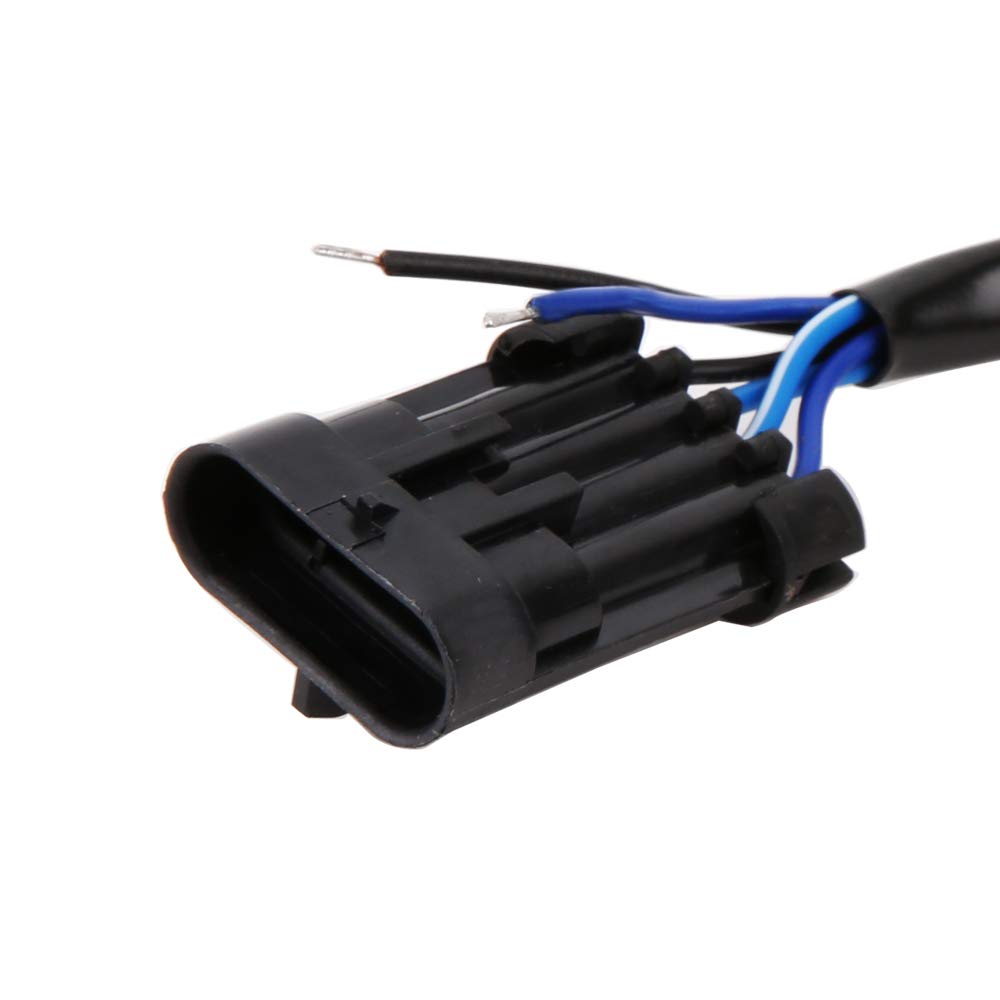 BICYACO 5-3/4 Inch 7 inch LED Headlight Wire Harness Adapter Compatible with Harley Davidson Street Glide Road King Electra Glide-1 PCS