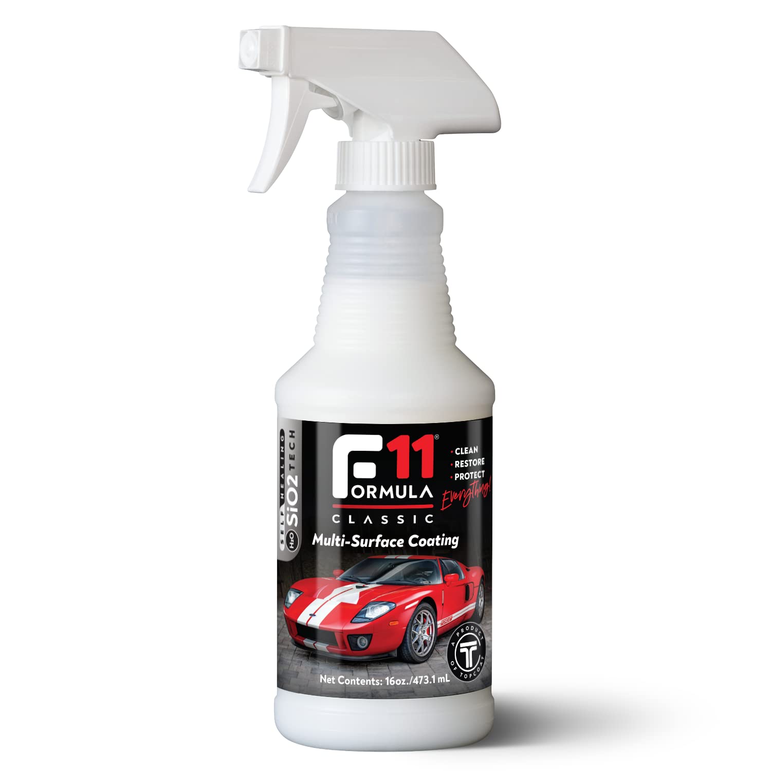 TopCoat F11 Polish & Sealer - Water-Based Ceramic Car Wax - 16 oz Spray Bottle for Cars, Motorcycles, RVs