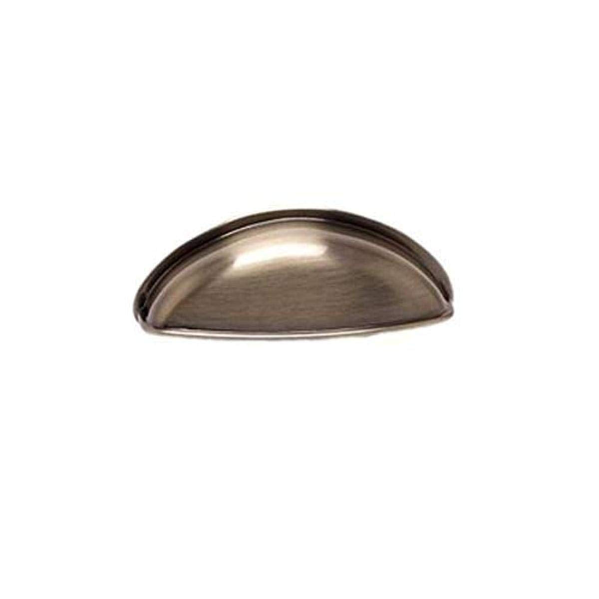 Berenson Euro Moderno 64mm Center to Center Cup Cabinet Pull, Antique Brass