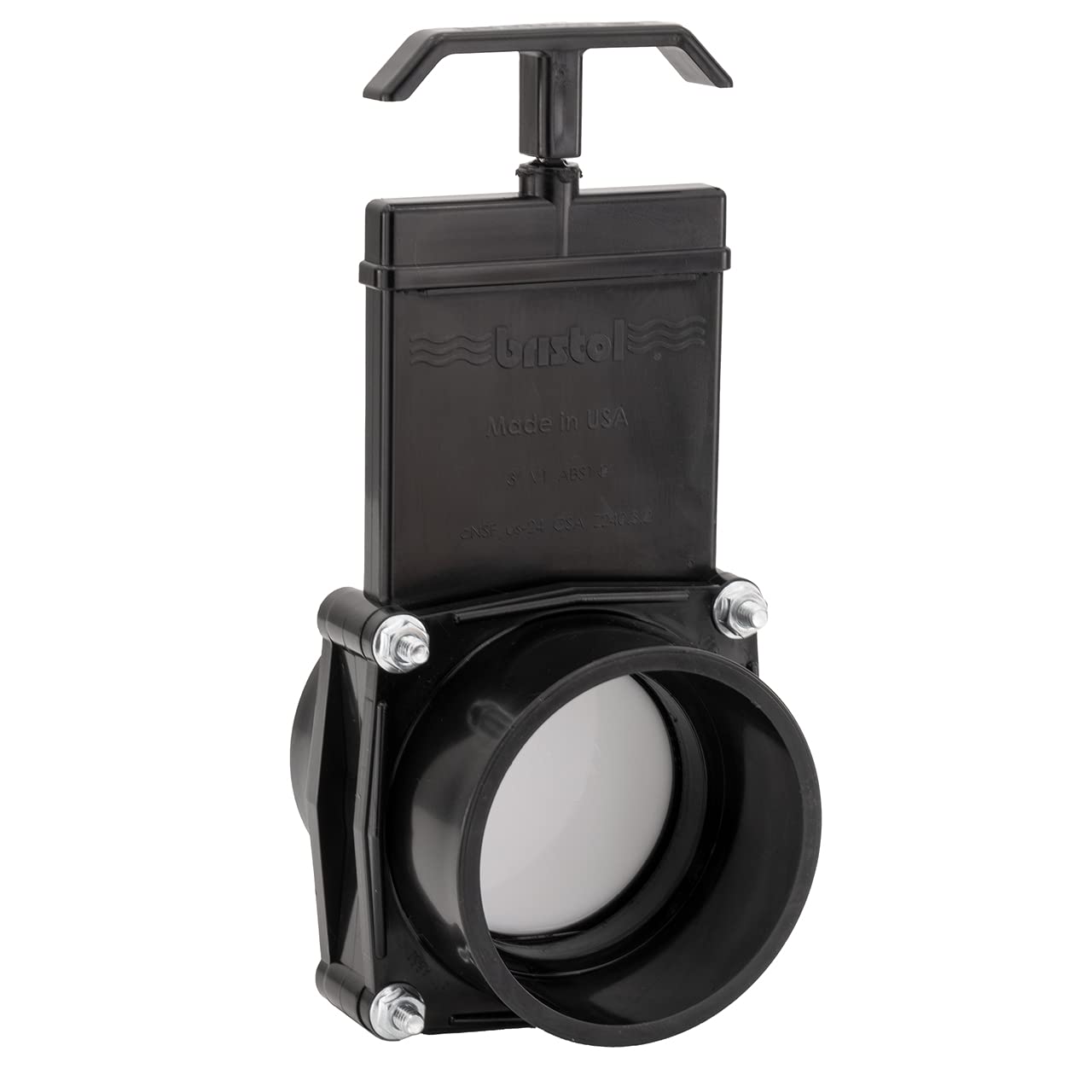 RecPro Lasalle Bristol 3 RV Waste Valve with Plastic Handle for RVs, Campers, and Trailers