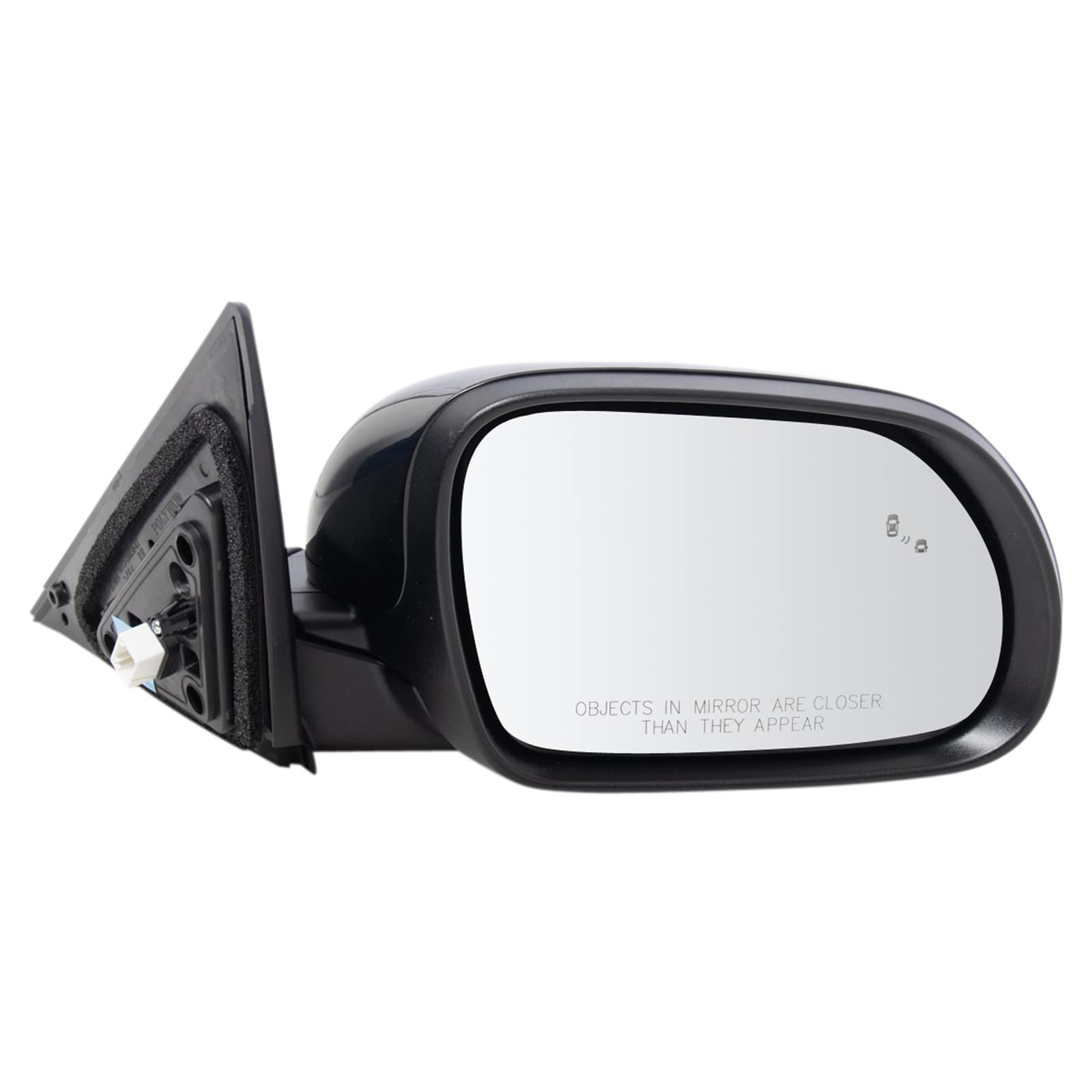 TRQ Passenger Side Power Heated Paint to Match Mirror Blind Spot Compatible with 2020-2023 Kia Soul KI1321239