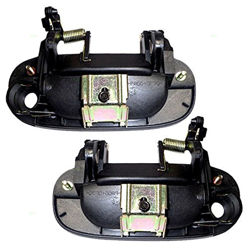 Autoandart Brock Replacement Driver And Passenger Front Outside Outer Textured Door Handles Compatible With Pickup Truck 5527502