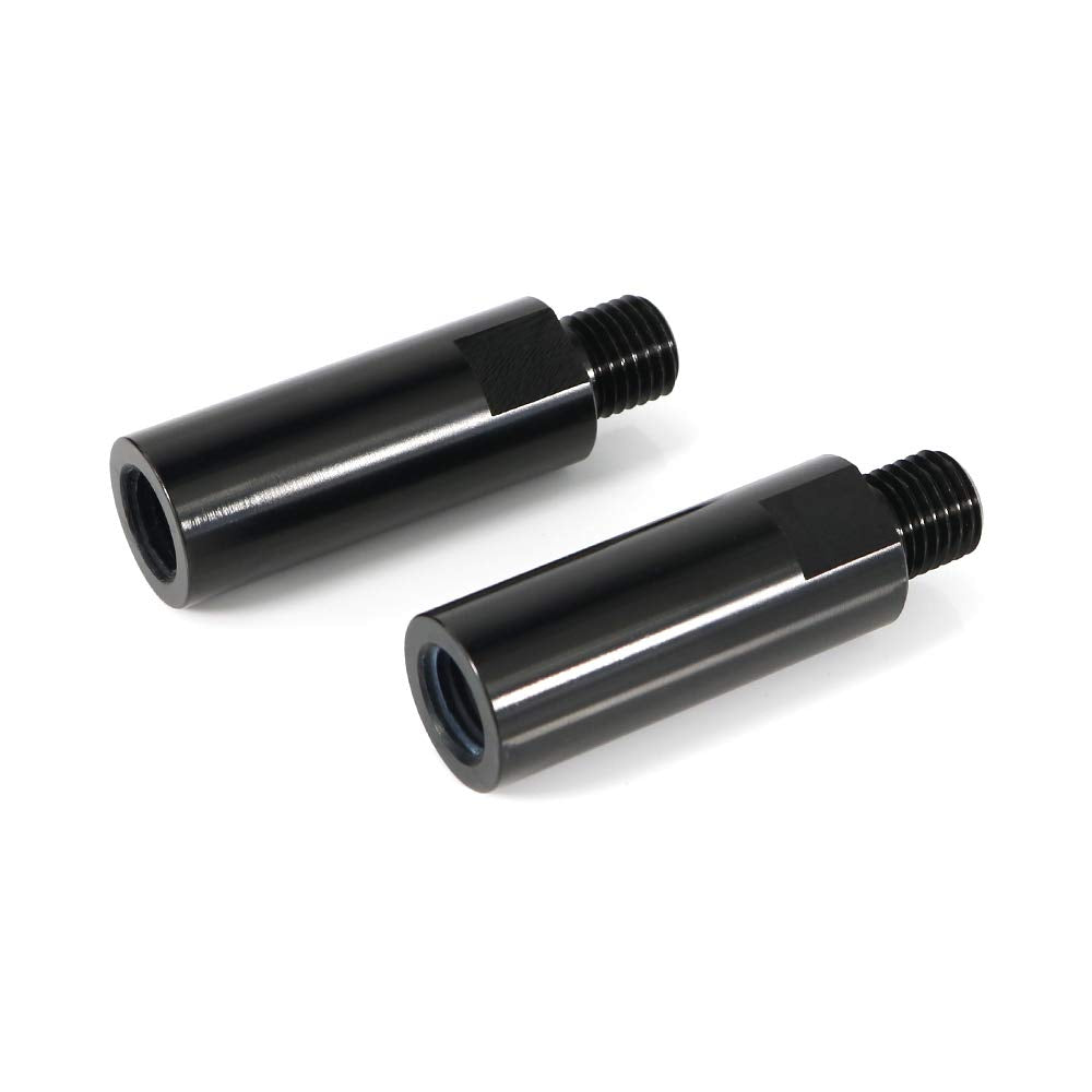 Xitomer 4 Pcs 40Mm Mirror Risers M10 X 1.25 Motorcycle Rear View Mirror Extenders, Fit For Grom Msx125/ Z800 / Dl650 / Mt-07 Fz-07 / Tracer 900 Gt 18-20 / Xsr700, Aluminum Cnc