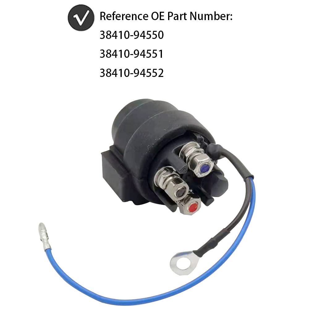 Power Trim Tilt Relay For Suzuki Outboards Df40-Df140 4-Strokes Dt55-225Hp 2-Strokes Replace 38410-94550 38410-94551 38410-94552