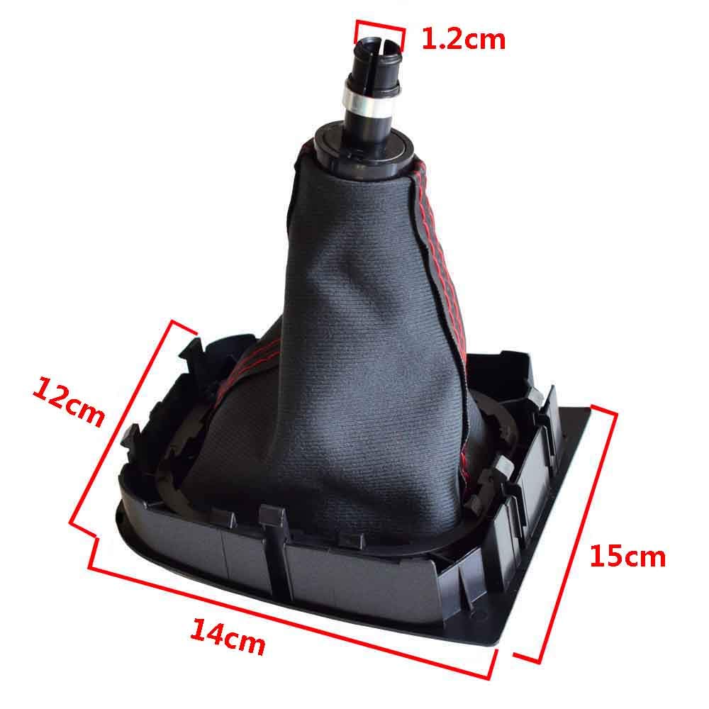 Malcayang 6 Speed Gear Shift Knobs Boot Cover For Golf Mk5 Mk6 Mk7 Scirroco Eos