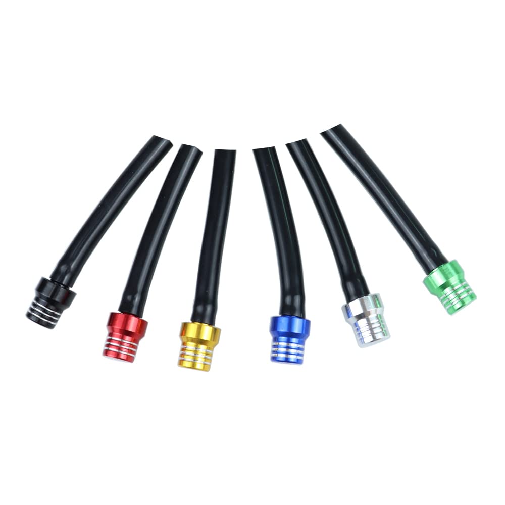 6pcs Universal Tank Gas Fuel Cap Valve Air Vent Breather Hose Tube for 50cc 110cc 70cc 125cc Motorcycle Suzuki Yamaha Honda ATV 