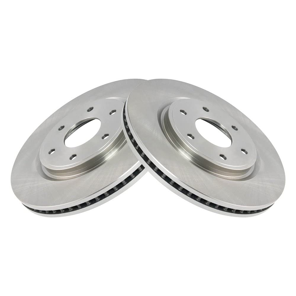 Trq Front Brake Rotors Set Vented Compatible With 2006-2007 Infiniti Qx56 Nissan Armada