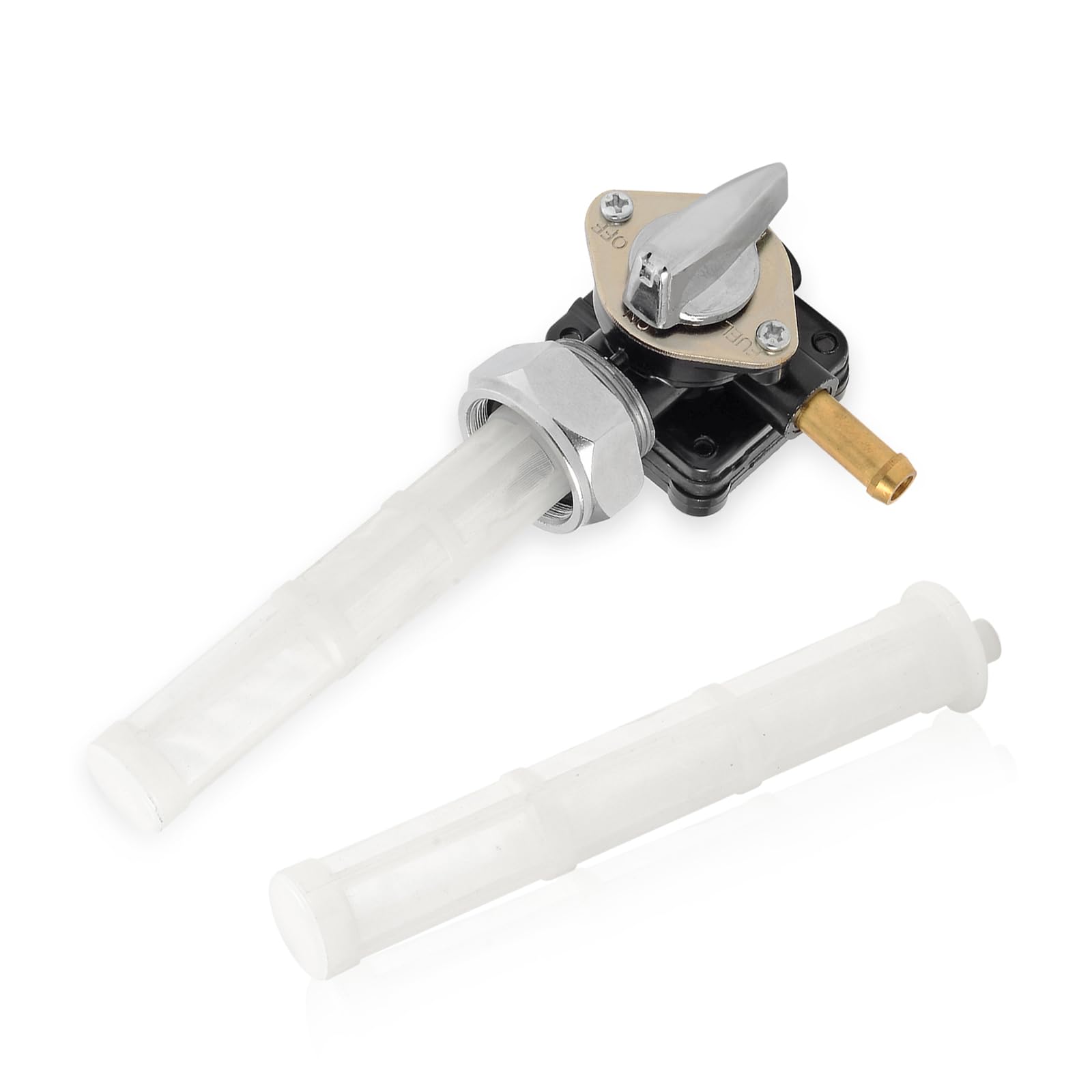 Fuel Valve Petcock 22mm Left exit For Harley FLSTF FXDL FLHT FLST FXSTB FLHR FXST 2002-2006 61338-02 VACUUM SYSTEM Petcock