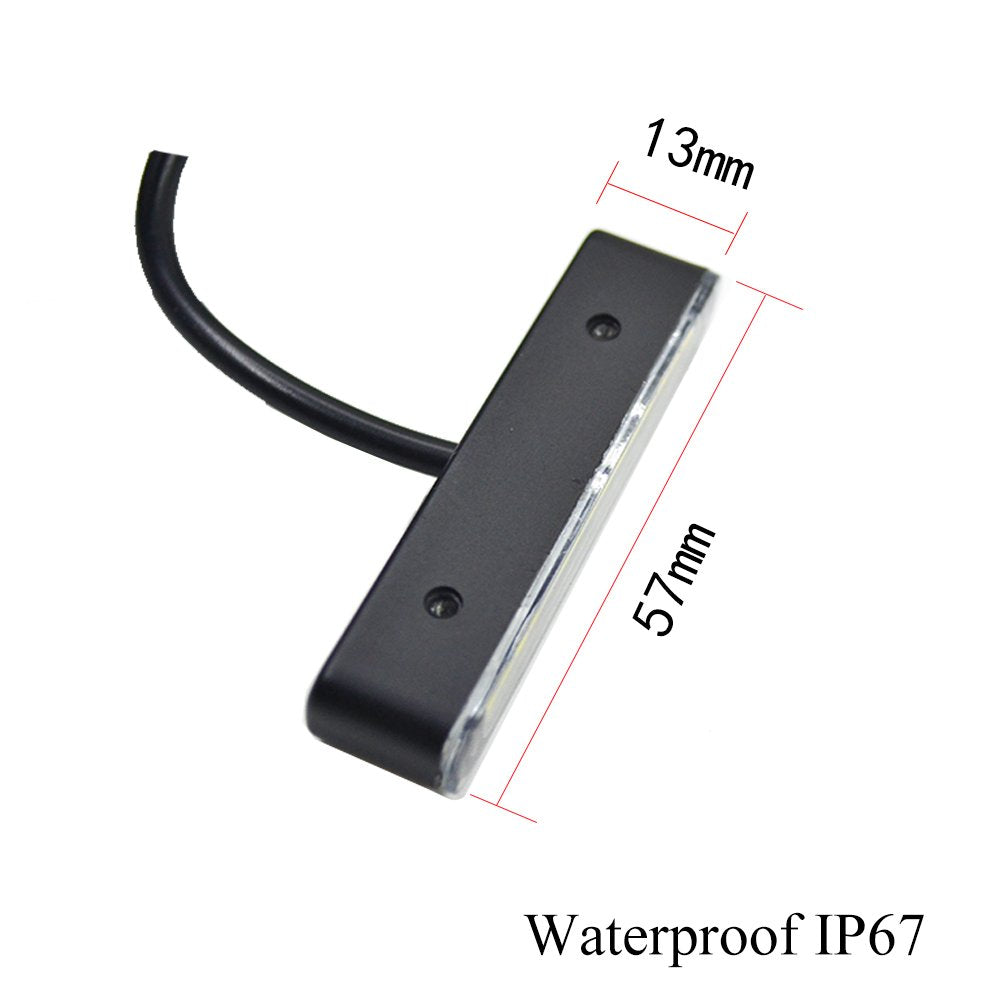 Kingshowstar 1x Waterproof Plate light with 6 White LED For License Plate Light,Backup Light,tail light or Brake Light for Motor