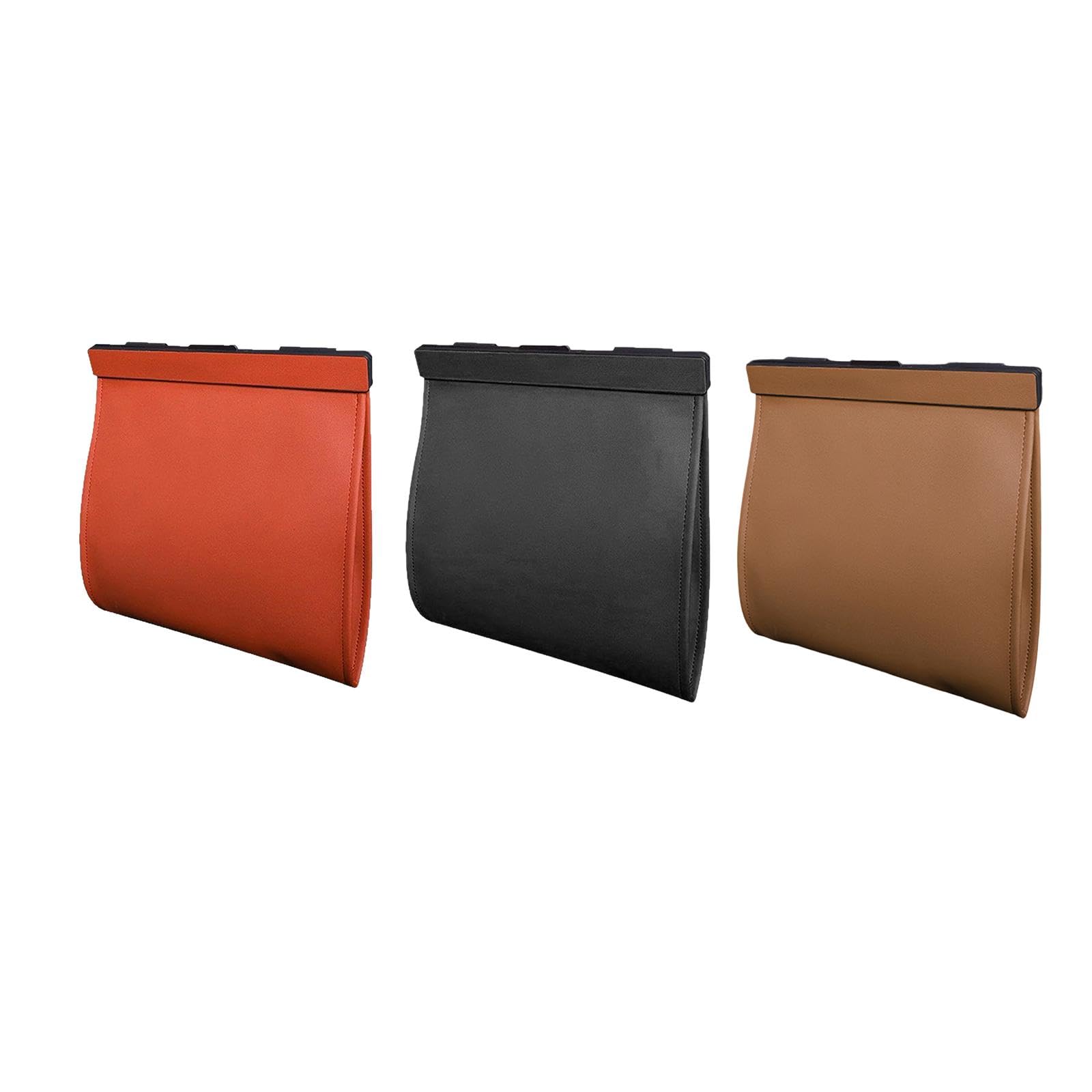 ZOOMELLA Car Trash Bag Outdoor Multifunctional Travel Magnetic Lid Portable Organizer Orange