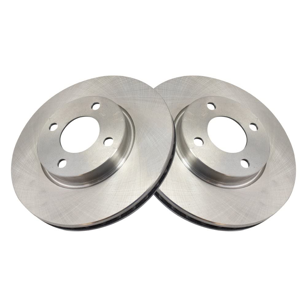 Trq Front Brake Rotors Set Vented Compatible With 2018-2022 Nissan Kicks 2020-2022 Versa