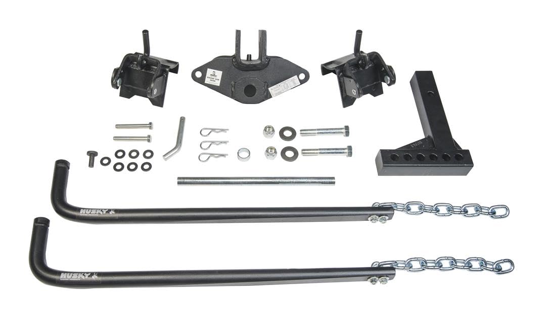 Husky 31421 Round Bar Weight Distribution Hitch With Bolt-Together Ball Mount/Shank Assembly 600 Lbs Max Tongue