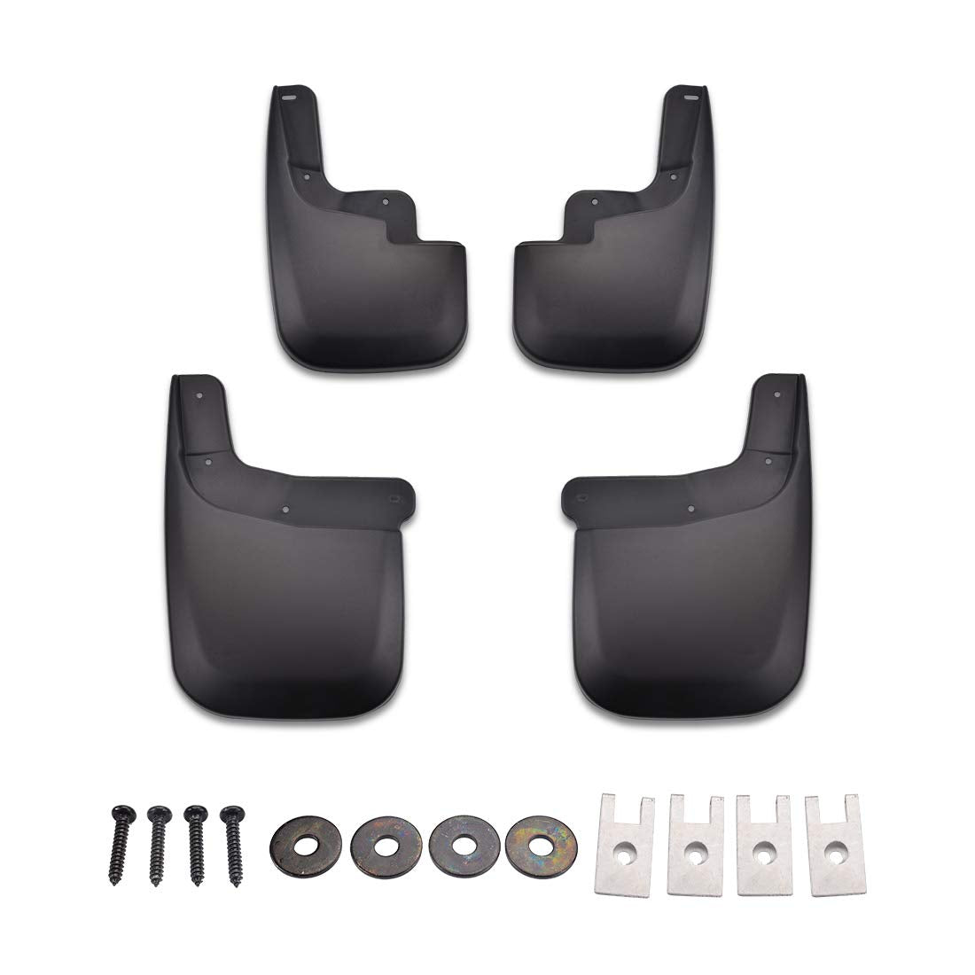 Tecoom Mud Flaps For Chevy Colorado/Gmc Canyon Without Flares 2015-2022 Mud Guards Splash Guards Front And Rear Black Set Of 4