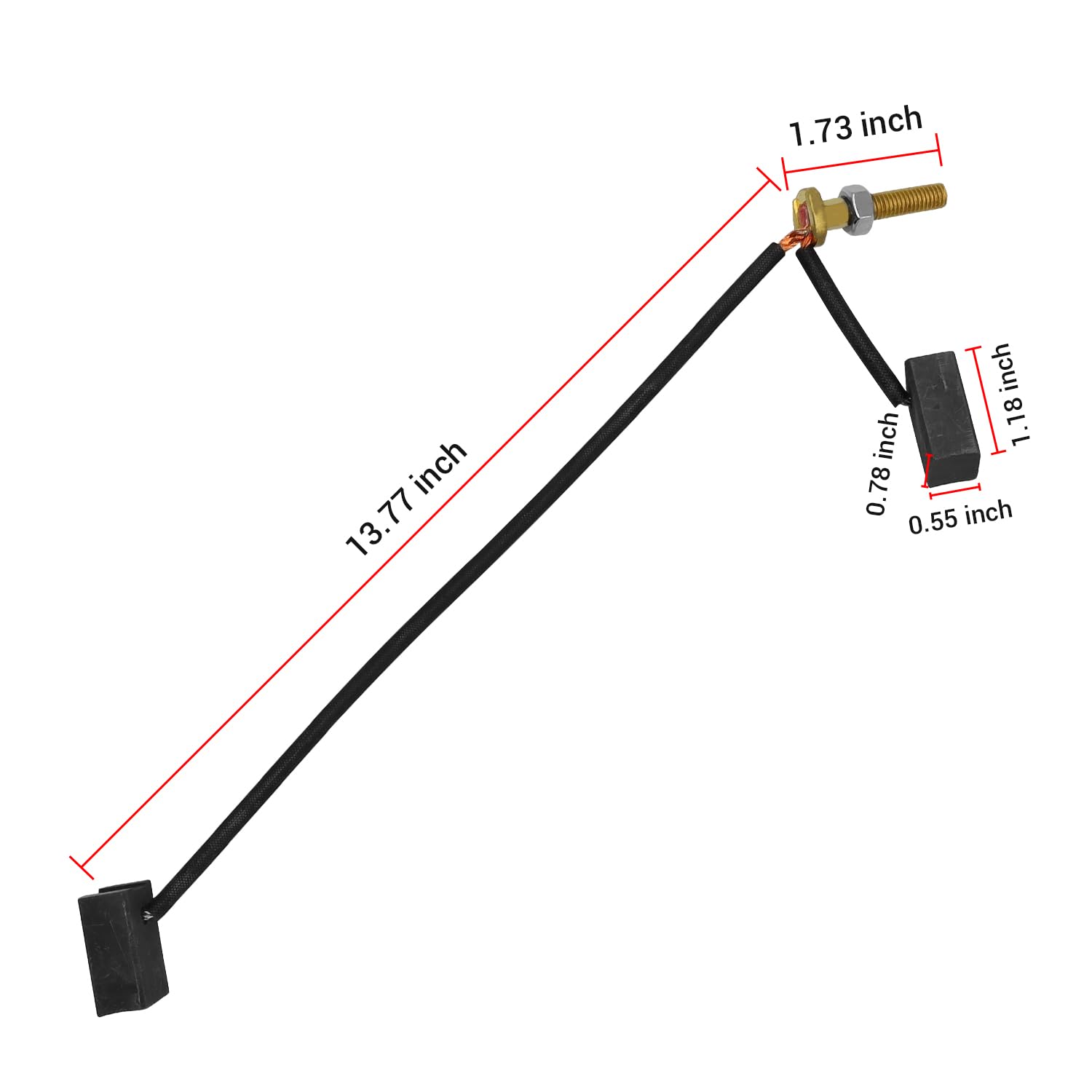 Drive-Up Golf Cart Motor Bruhs, Yamaha Hitachi Brush Assembly Fits G14-G22 With Dm430-06 Hitachi Motor