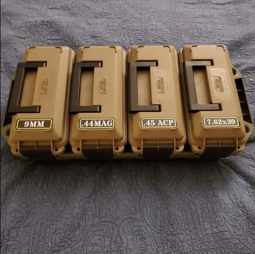 Aolamegs Ammo Can Vinyl Sticker Set Decal Label For Cans Cases Boxes .357 .223 .308 .40 .30-30 .458 20Ga 7.62 * 54 .38 44Mag (56