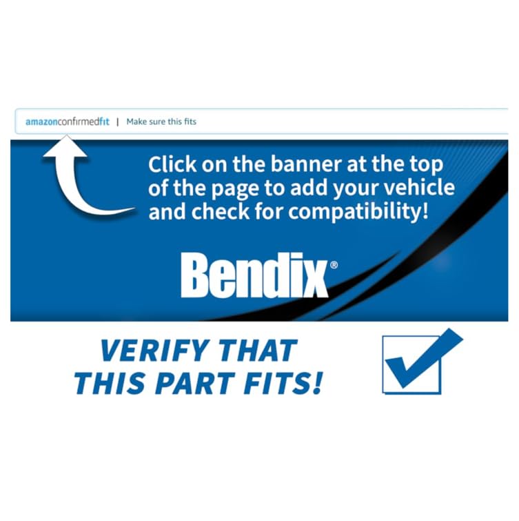 Bendix Premium Copper Free CFC465AK2 Ceramic Brake Pad (with Installation Hardware Front)