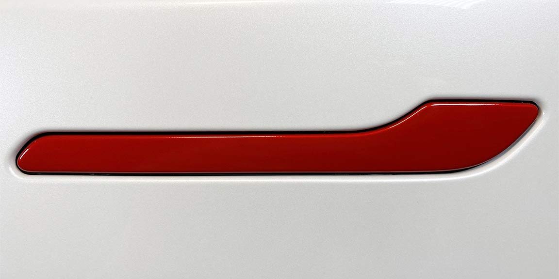 Full Door Handle Wrap For Tesla Model 3/Y (Gloss Red)