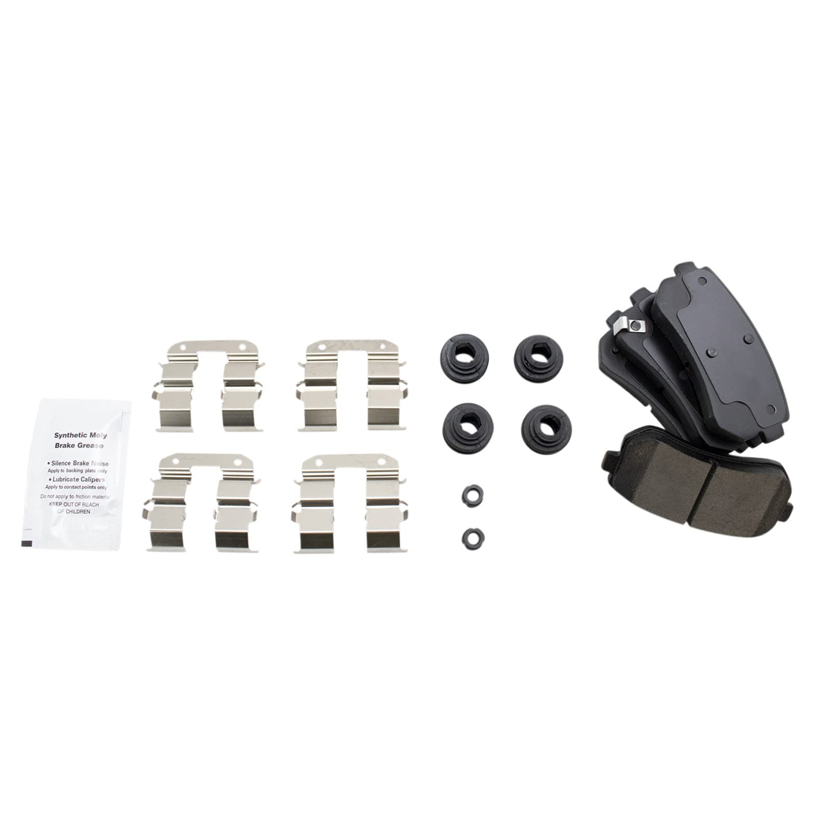 Trq Rear Brake Pad & Rotor Kit Brake Pads Brake Rotor Parking Brake Shoe Set Ceramic Compatible With 2010-2015 Hyundai Tucson 20