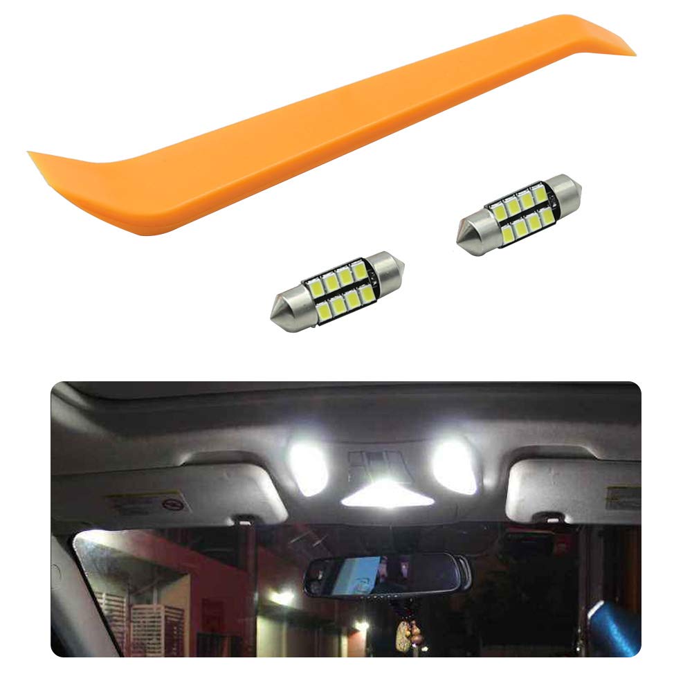 Vkinman 2Pcs Interior Light Switch + 2Pcs Bonus Map Dome Light LED Bulbs Fit for Honda Accord/Dodge/Pilot/Ridgeline/Odyssey/Ram