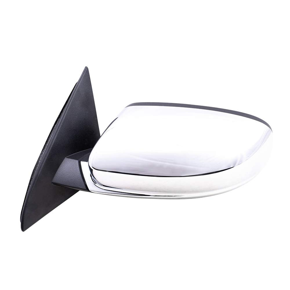 Replacement Drivers Power Side View Mirror Heated With Chrome Cover Compatible With 2011-2014 200 Sedan 68081541Ad