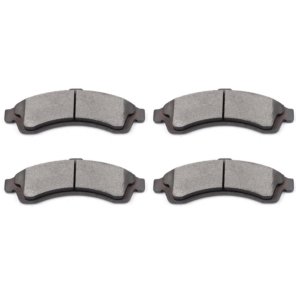 Automuto 4Pcs Front Semi-Metallic Disc Brake Pads Set D882 For Buick Rainier For Chevrolet Ssr Trailblazer Trailblazer Ext For G