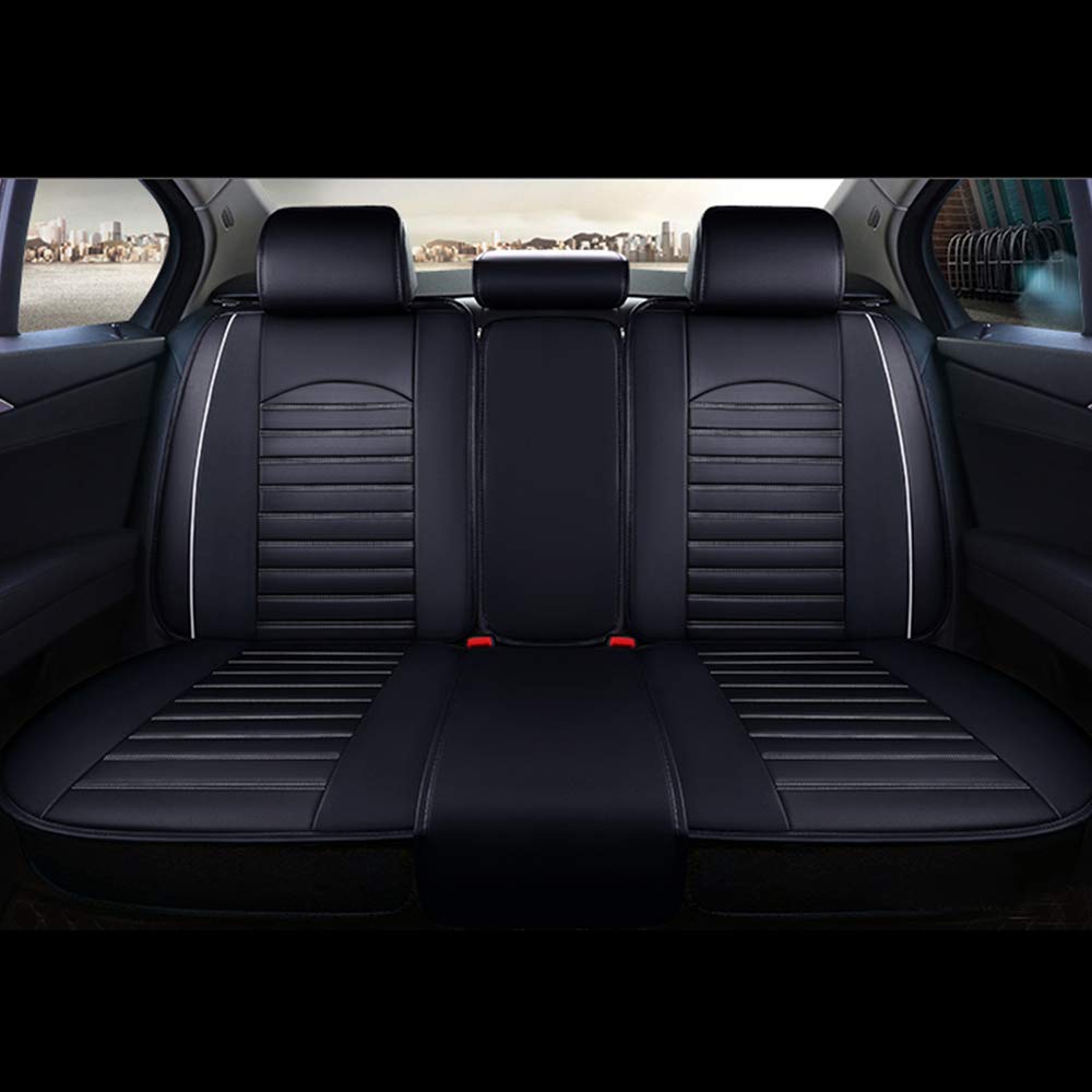 otoez Seat Covers Full Set Faux Leather Car Seat Cover, 5 Seats Universal Waterproof Automotive Seat Protector Front and Back Se