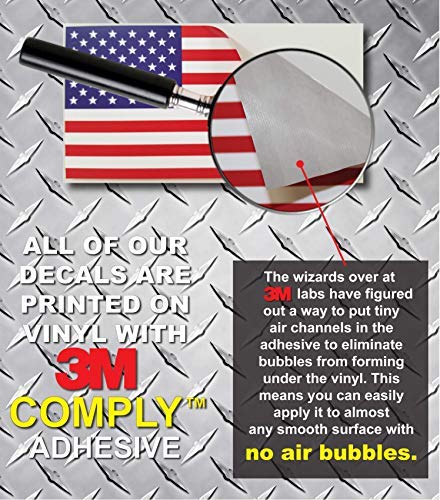 3 Pack Thin Blue LINE Skull American Flag Police Officer Blue Lives Matter Sniper Vinyl Decal Stickers Car Truck Sniper Marines