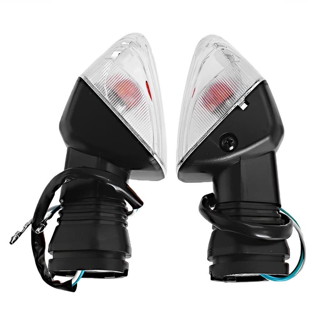 Aynaxcol Motorcycle Front Rear Turn Signal Indicator Lights Replaces For Kawasaki Zx-6Rr Kle500 Kle 650 Klr650 -Clear