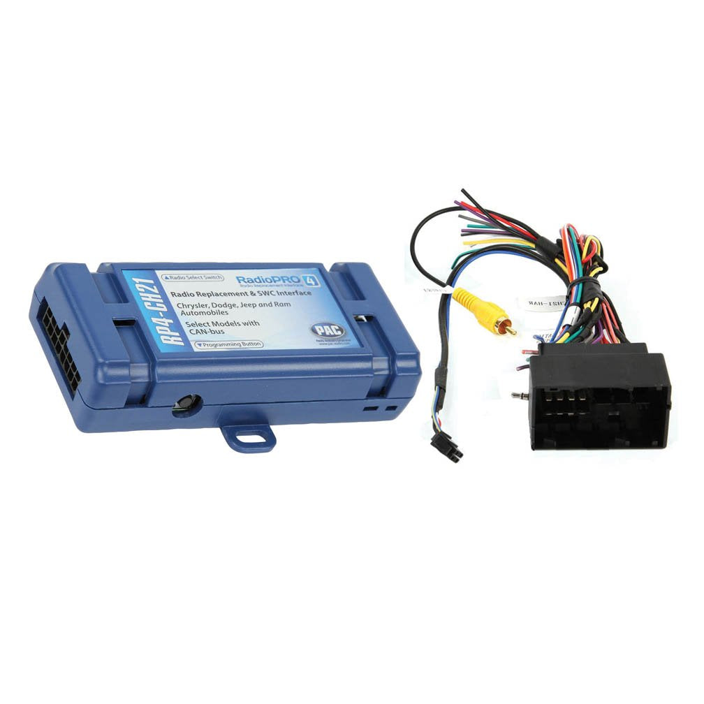 Pac Rp4-Ch21 Radiopro4 Interface For Select Dodge Vehicles (2013-2018) With Can Bus All-In-One Radio Replacement And Steering Wh