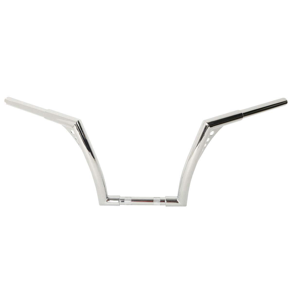 Xfmt Motorcycle Chrome 12'' Rise Ape Hangers Bar 1-1/4'' Batwing Handlebar For Harley Sportster Xl Softail Dyna Road King