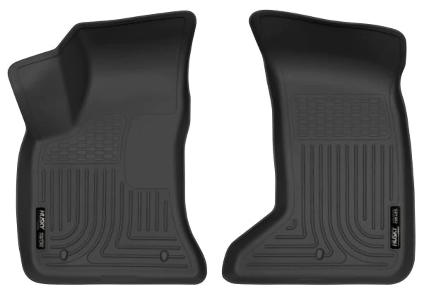 Husky Liners X-Act Contour Floor Mats | Fits 2011-2023 Chrysler 300 Awd & Dodge Charger Awd | Front Row, 2-Pc Black - 55391