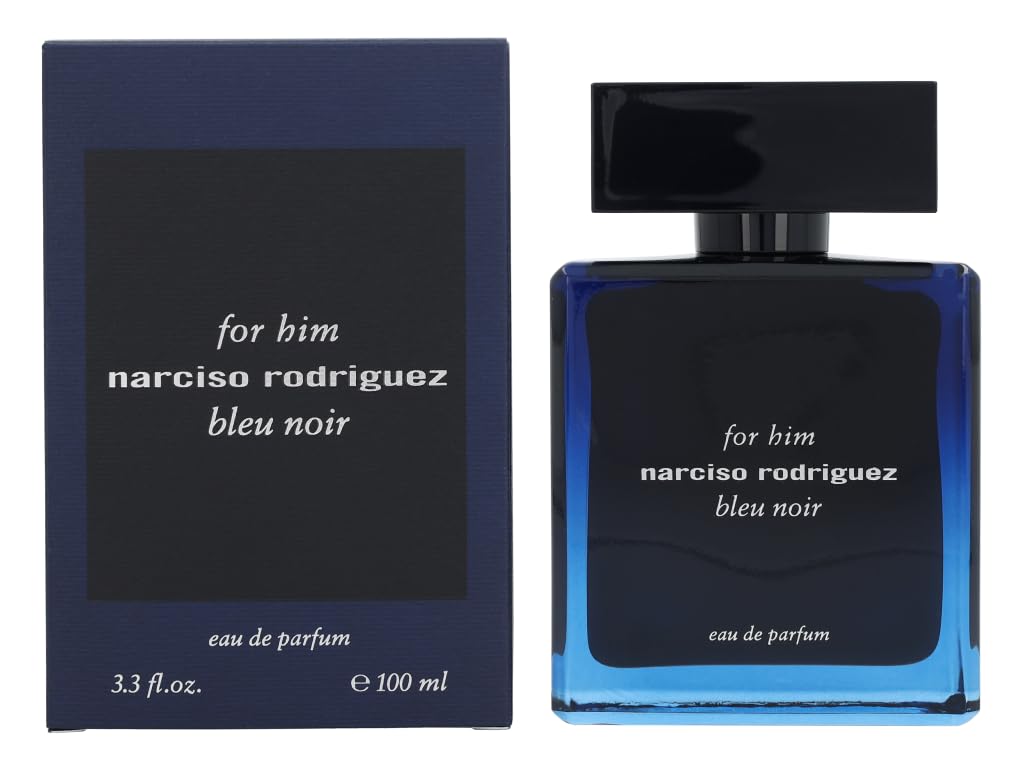 Narciso Rodriguez Bleu Noir Eau de Parfum Spray for Men  Blue  3.3 Ounce-New