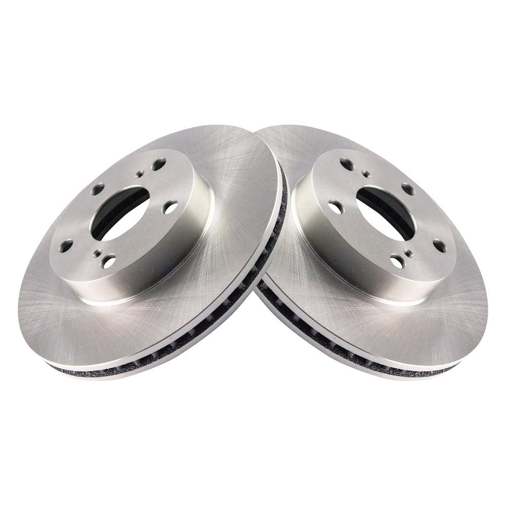 Trq Front Brake Rotors Set Vented Compatible With 2005-2015 Toyota Tacoma